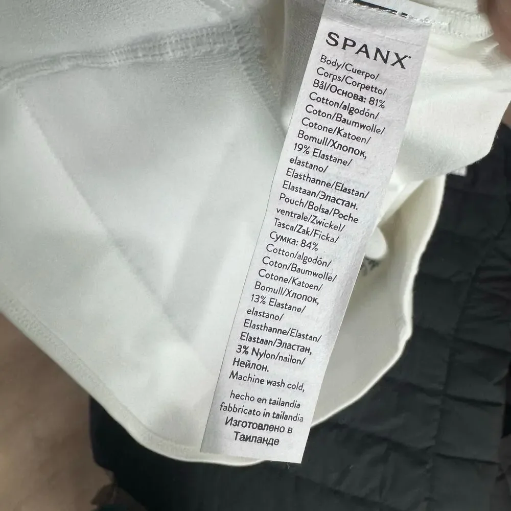 Spanx Men's Shaping Shorts Cotton Boxer Brief Bright White Size Medium NWT